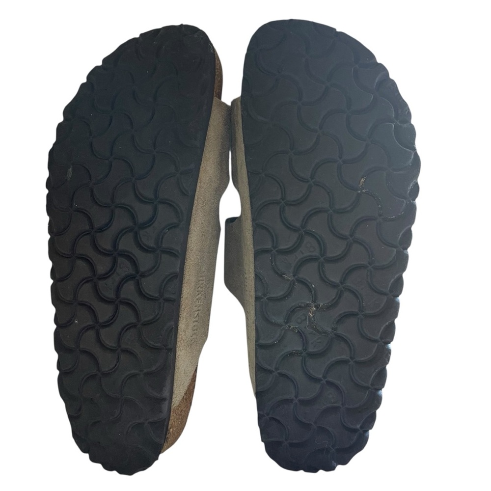 Birkenstock Arizona sandals in a taupe or beige suede leather size 5-5.5 or 36 - Picture 2 of 15